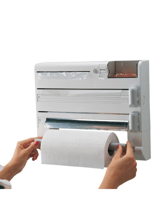 Leifheit Nástěnný držák rolí Parat Plus bílý 25723