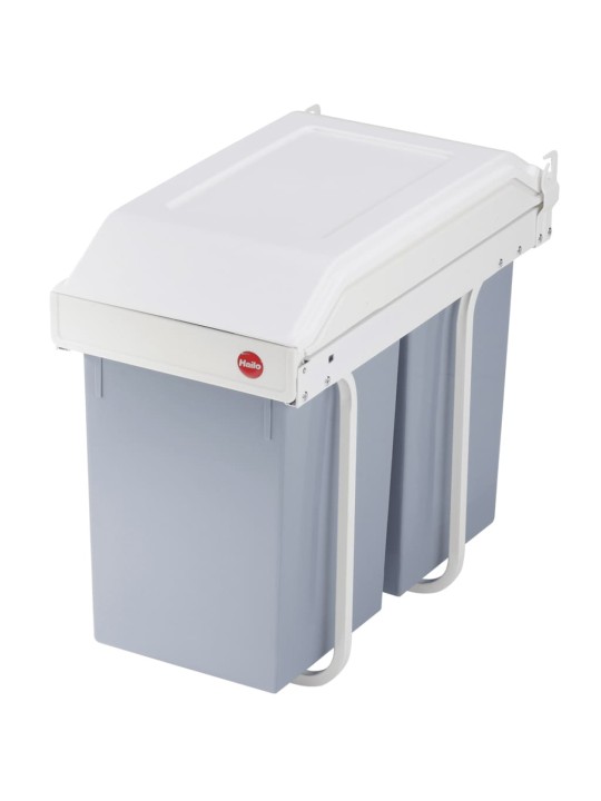 Hailo odpadkový koš do skříňky multi-box duo vel. l 2x 14 l krémový