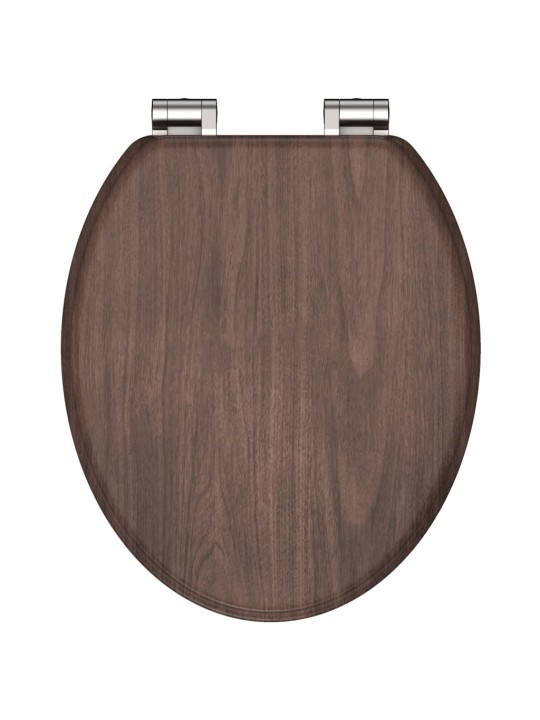 SCHÜTTE WC sedátko s mechanismem soft-close DARK WOOD MDF