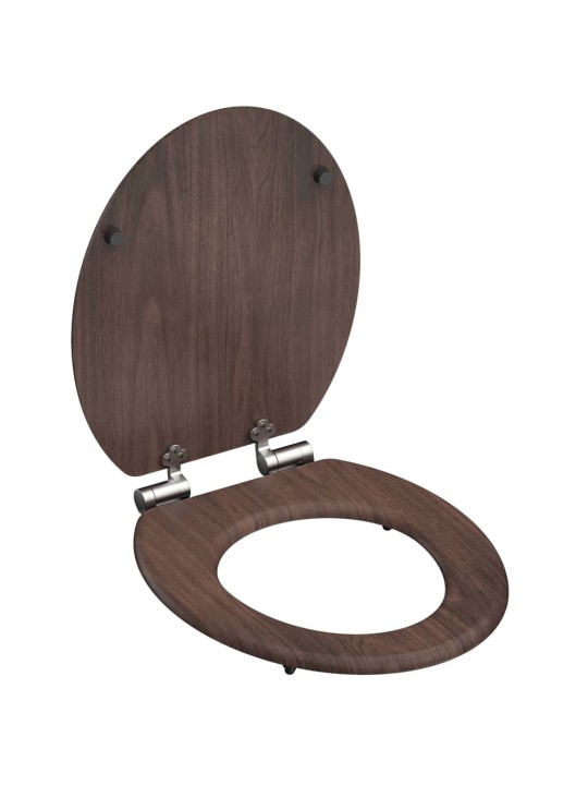 SCHÜTTE WC sedátko s mechanismem soft-close DARK WOOD MDF