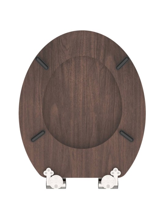 SCHÜTTE WC sedátko s mechanismem soft-close DARK WOOD MDF