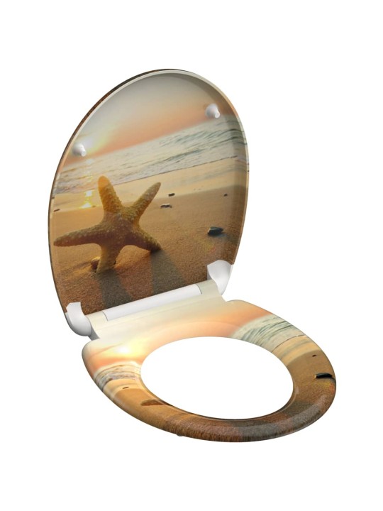 Schütte wc prkénko se soft-close mechanismem sea star s potiskem