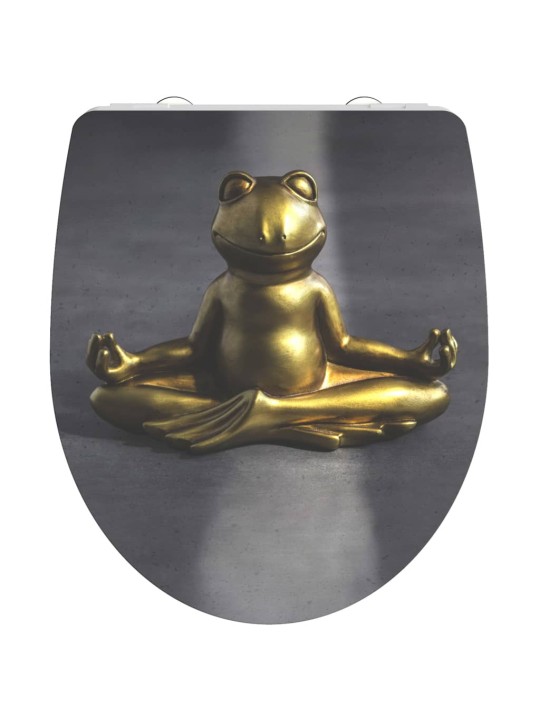 Schütte wc prkénko se soft-close mechanismem lesklé relaxing frog