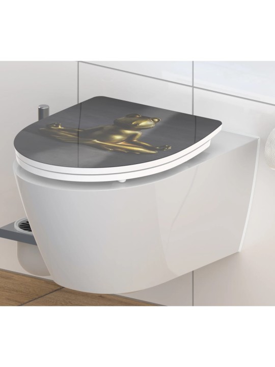 Schütte wc prkénko se soft-close mechanismem lesklé relaxing frog