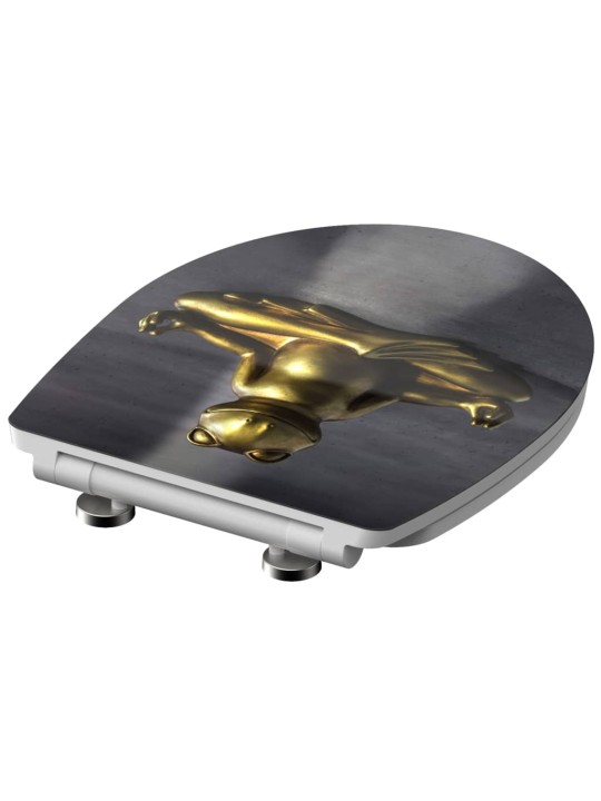 Schütte wc prkénko se soft-close mechanismem lesklé relaxing frog