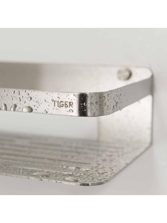 Tiger polička do koupelny caddy stříbrná 1400030946