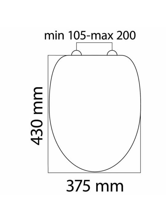 Tiger WC prkénko s pomalým sklápěním Blackwash MDF černé 252030746