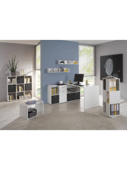 FMD Konferenční stolek 2-v-1 59,1 x 35,8 x 37,8 cm bílý