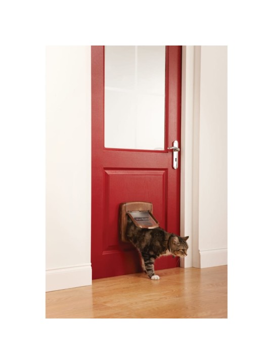 Petsafe magnetická 4cestná dvířka pro kočky deluxe 420 hnědá 5006