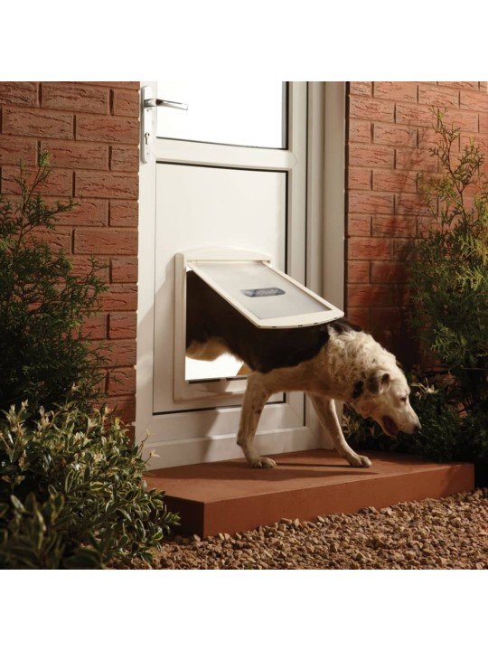 PetSafe 2cestná dvířka pro domácí mazlíčky 760 velká 35,6x30,5 cm bílá