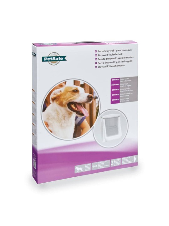 PetSafe 2cestná dvířka pro domácí mazlíčky 760 velká 35,6x30,5 cm bílá