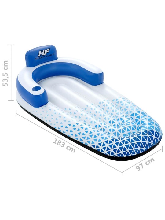 Bestway nafukovací lehátko hydro-force 183 x 97 cm modré