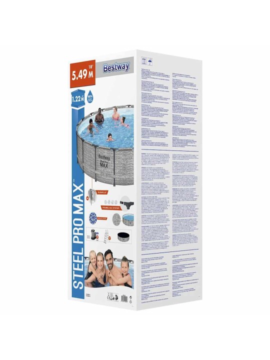 Bestway power steel bazén 549 x 122 cm