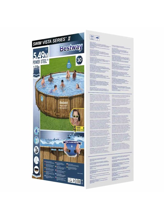 Bestway power steel bazénový set 549 x 122 cm