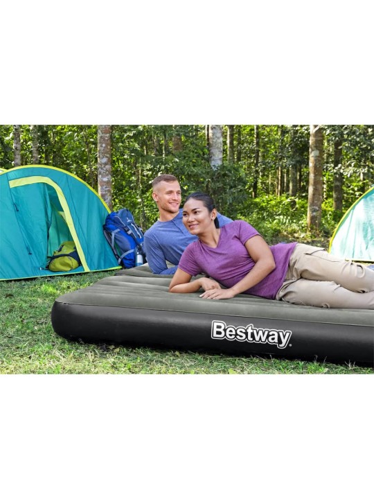 Bestway Nafukovací matrace 3 v 1 černá a šedá 188 x 99 x 25 cm