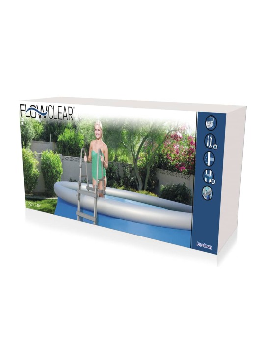 Bestway Bezpečnostní bazénové schůdky Flowclear 4stupňové 122 cm 58331