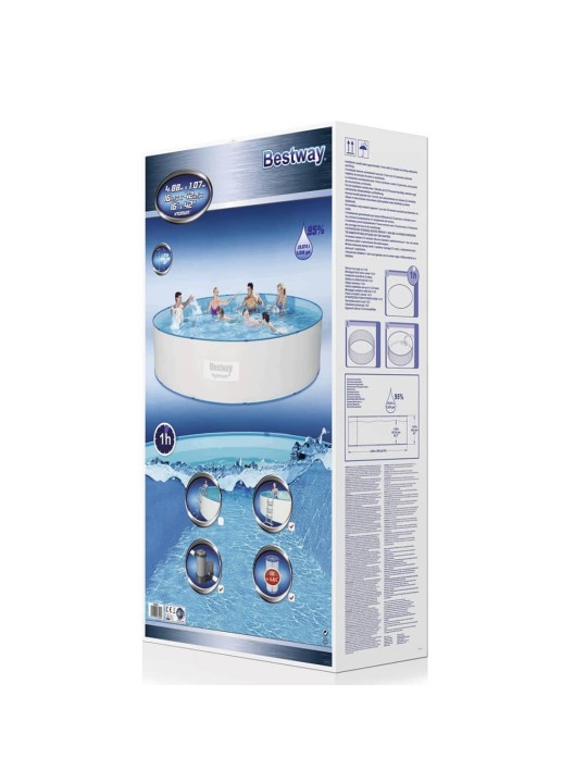 Bestway set hydrium bazén s ocelovým rámem kulatý 460 x 90 cm 56386