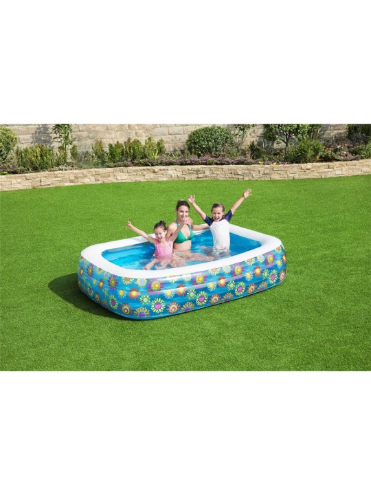 Bestway Nafukovací dětský bazén modrý 229 x 152 x 56 cm