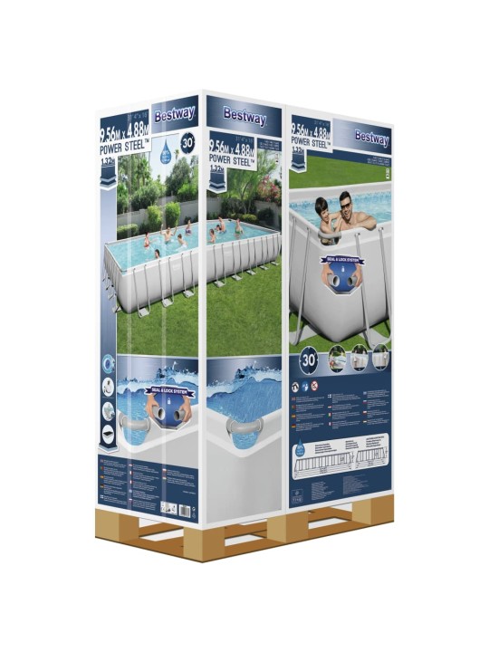 Bestway power steel bazénový set 956 x 488 x 132 cm