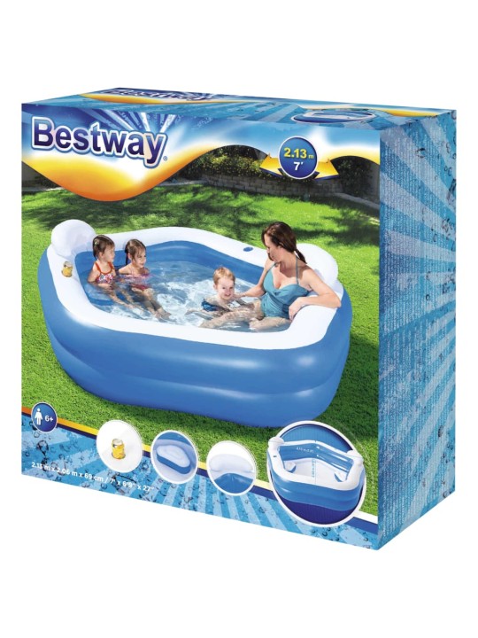 Bestway Relaxační bazének Family Fun 213 x 206 x 69 cm