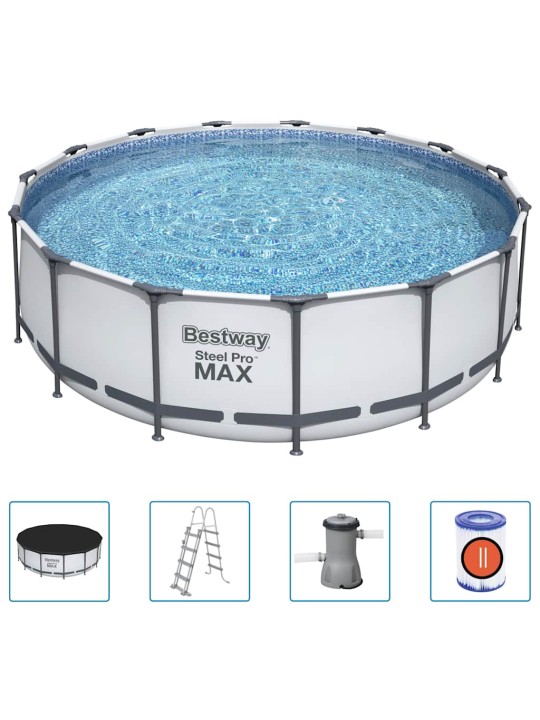 Bestway bazénový set steel pro max kruhový 457 x 122 cm