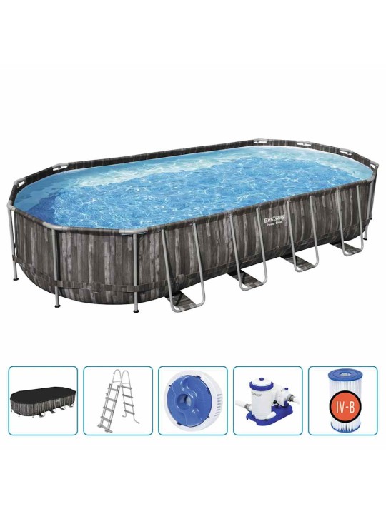 Bestway bazénový set oválný 7,32 x 3,66 x 1,22 m