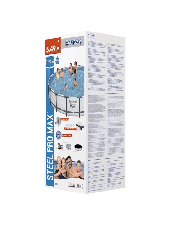 Bestway bazénový set steel pro max 549 x 122 cm