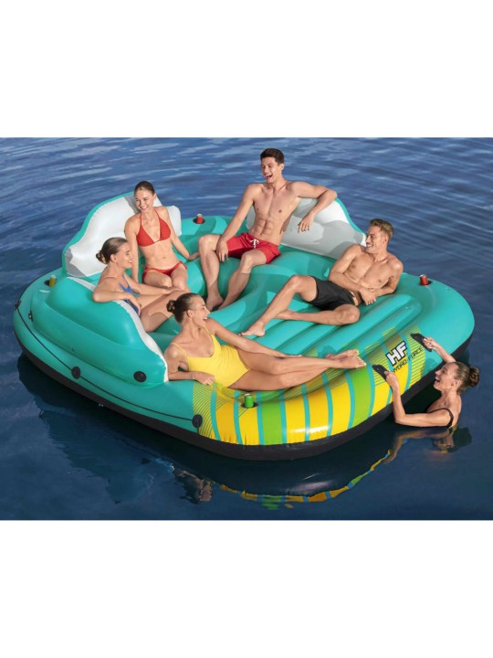 Bestway Nafukovací ostrov pro 5 osob Sunny Lounge 291 x 265 x 83 cm