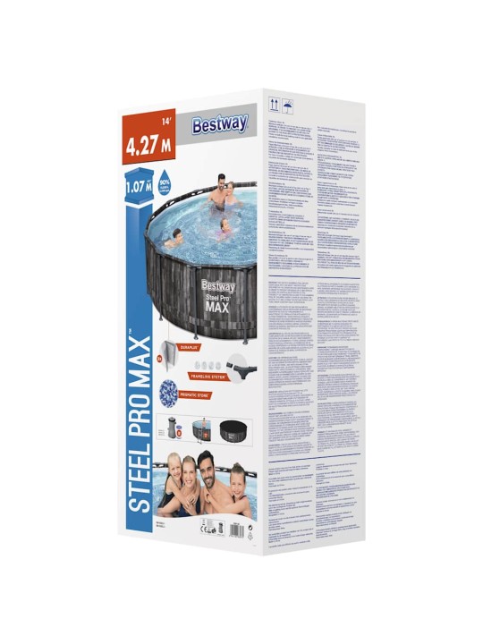 Bestway bazénový set steel pro max kulatý 427 x 107 cm