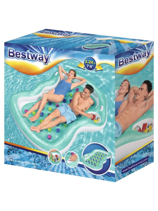 Bestway Dvojité designové nafukovací lehátko 224 x 174 cm