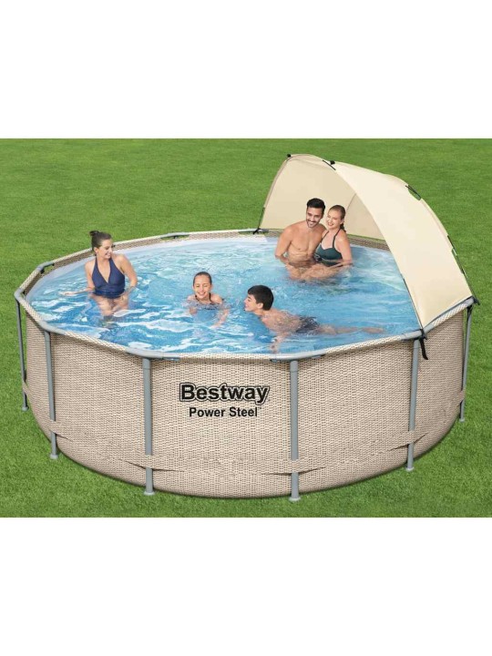Bestway power steel bazénový set s přístřeškem 396 x 107 cm