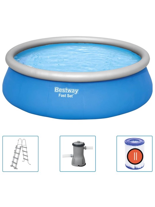 Bestway nafukovací bazénový set fast set kruhový 457 x 122 cm