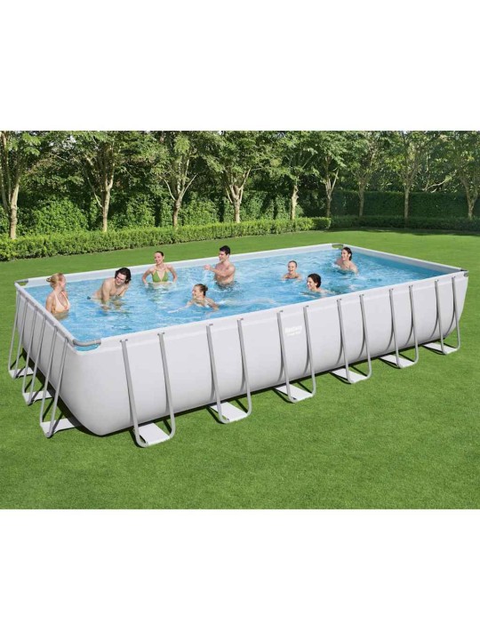 Bestway bazénový set power steel obdélníkový 732 x 366 x 132 cm
