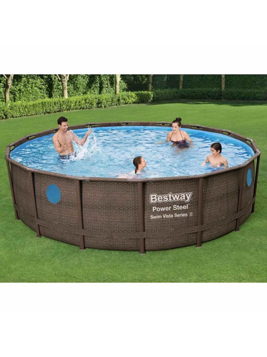 Bestway power steel bazénový set 488 x 122 cm