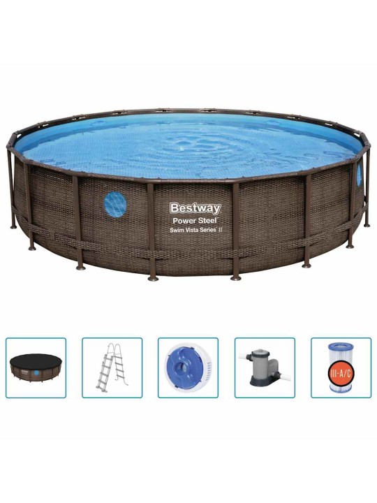 Bestway power steel bazénový set 549 x 122 cm