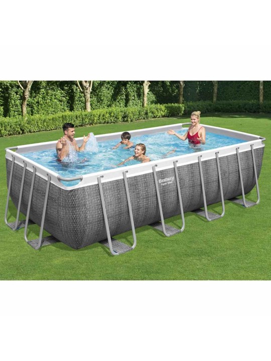 Bestway bazénový set power steel obdélníkový 488 x 244 x 122 cm