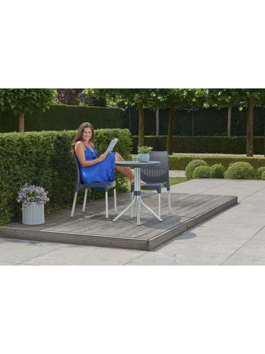 Keter Bistro set Chelsea grafitový 223562