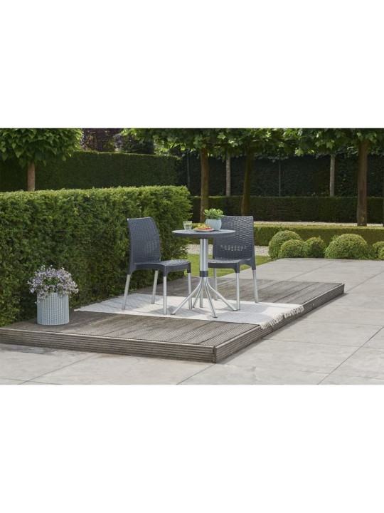 Keter Bistro set Chelsea grafitový 223562