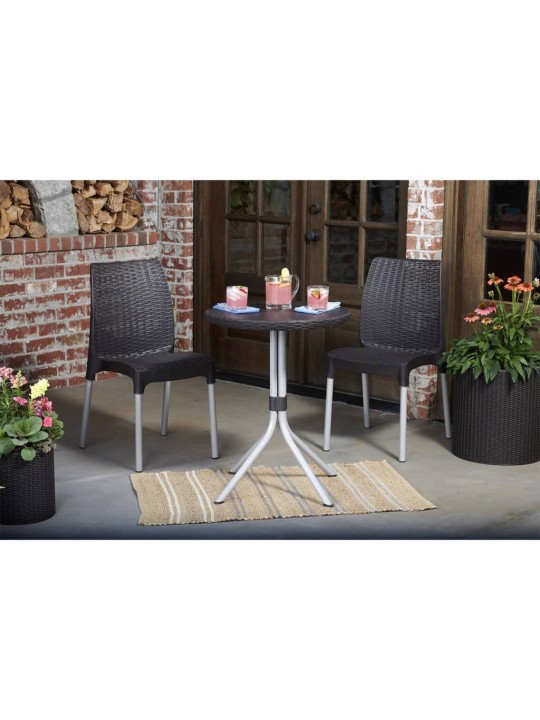 Keter Bistro set Chelsea grafitový 223562