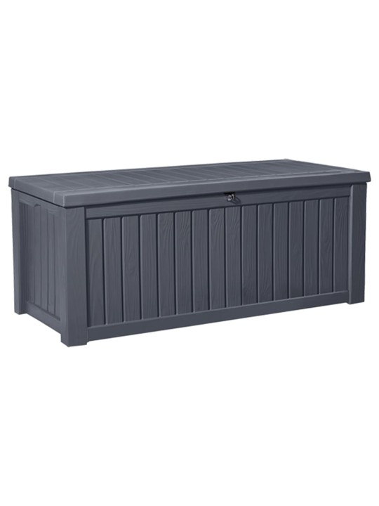 Keter zahradní úložný box rockwood 570 l antracitový