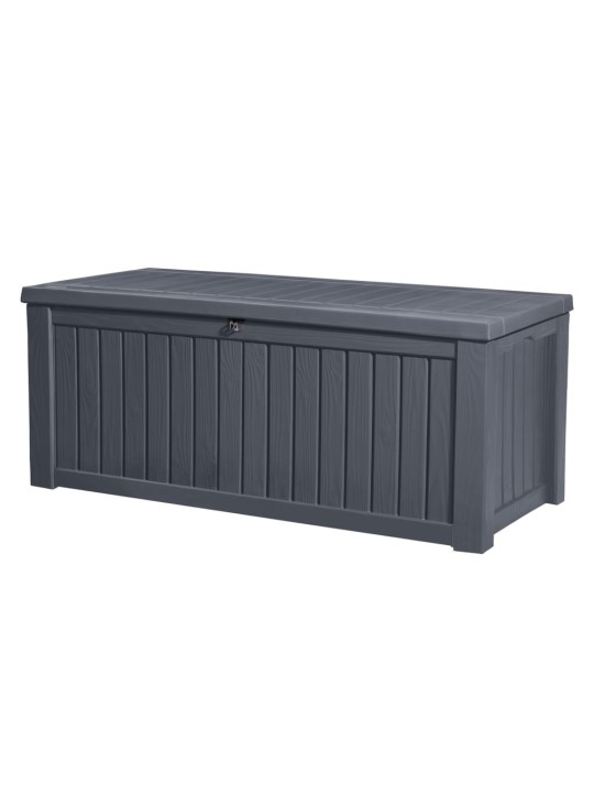 Keter zahradní úložný box rockwood 570 l antracitový