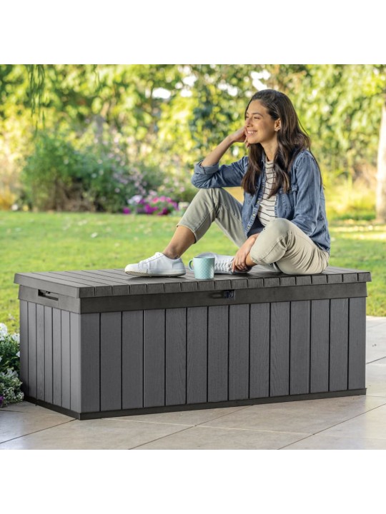 Keter Zahradní úložný box Darwin 380 l šedý
