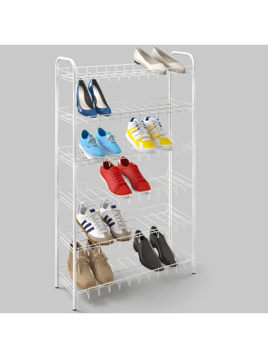 Metaltex 6patrový botník shoe 6 bílý