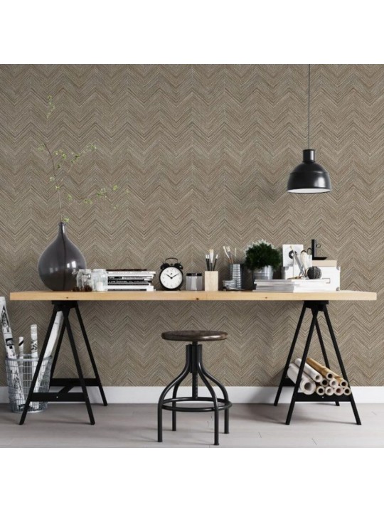 Noordwand tapeta topchic herringbone hnědá