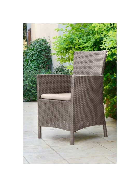 Keter Zahradní jídelní set 3 kusy Iowa cappuccino 224383