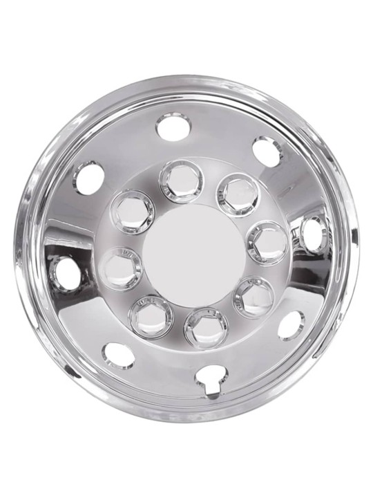 Carpoint Sada sférických poklic na kola 41 cm chrom
