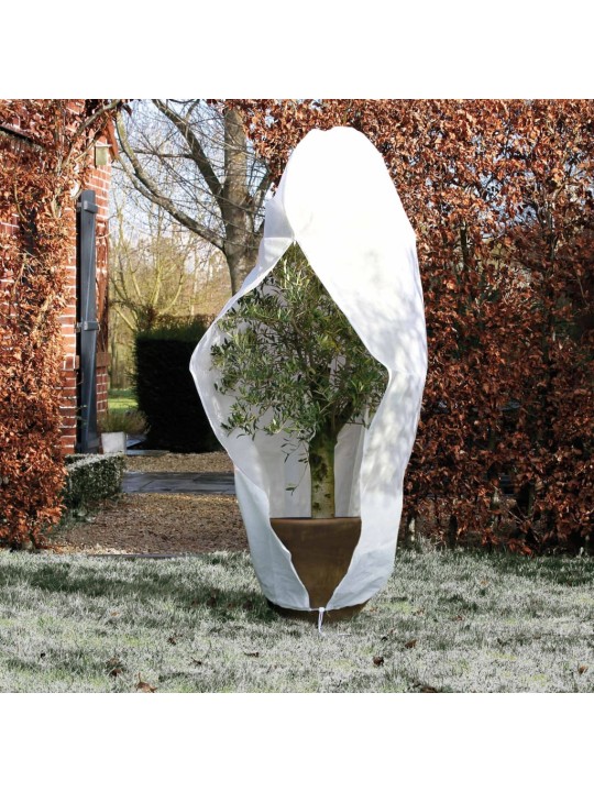 Nature Zimní fleecový kryt se zipem 70 g/m² bílý 2,5 x 2 x 2 m