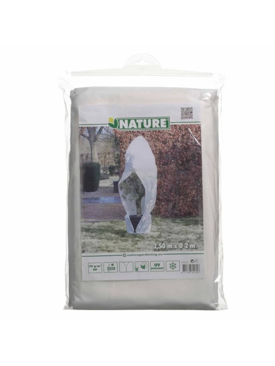 Nature Zimní fleecový kryt se zipem 70 g/m² bílý 2,5 x 2 x 2 m