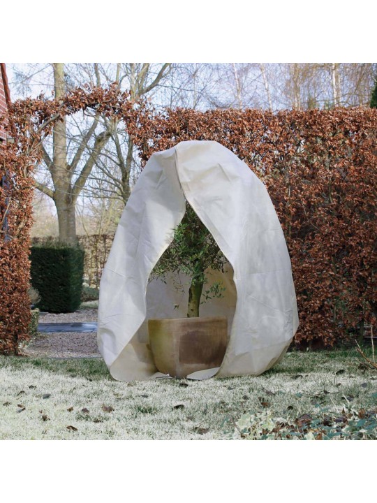 Nature Zimní fleecový kryt se zipem 70 g/m² béžový 2 x 2,5 m