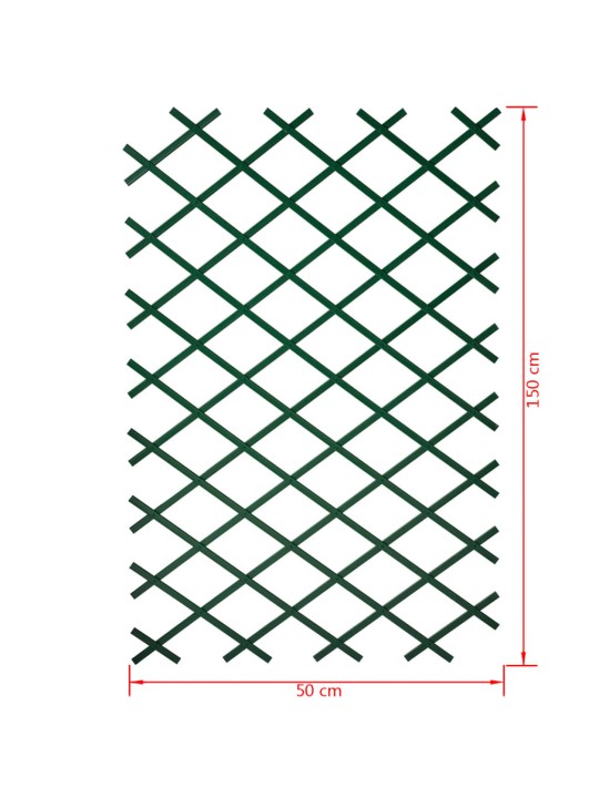Nature Zahradní treláž 50 x 150 cm PVC zelená 6040702
